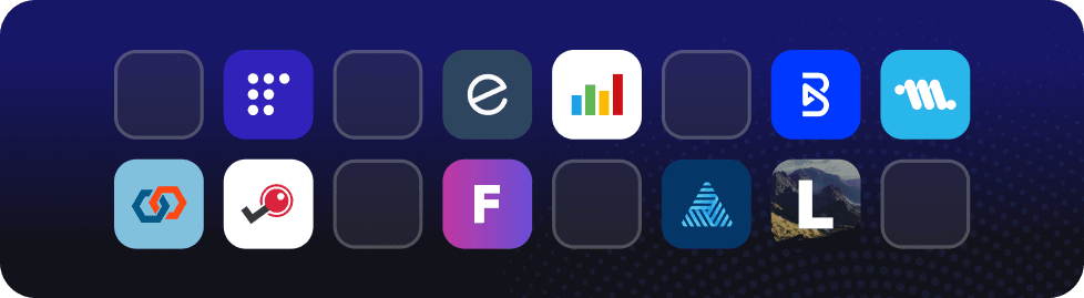 Logos of the top 10 loan origination software platforms compared in this guide