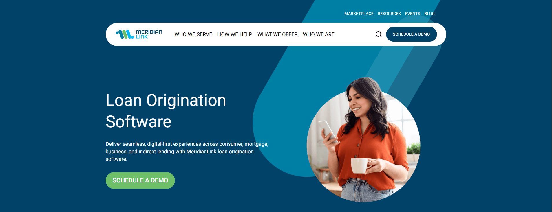 MeridianLink loan origination software for credit unions and community banks