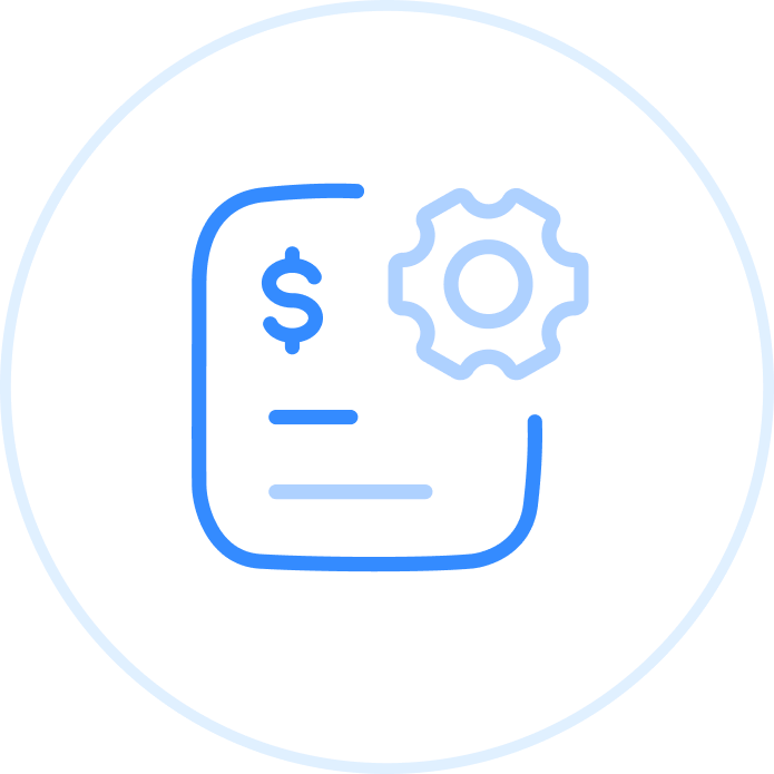 Image of a document with a gear Image of a document with a gear